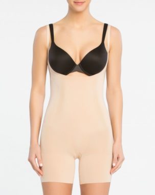 Oncore Open-Bust Mid-Thigh Bodysuit 10130R